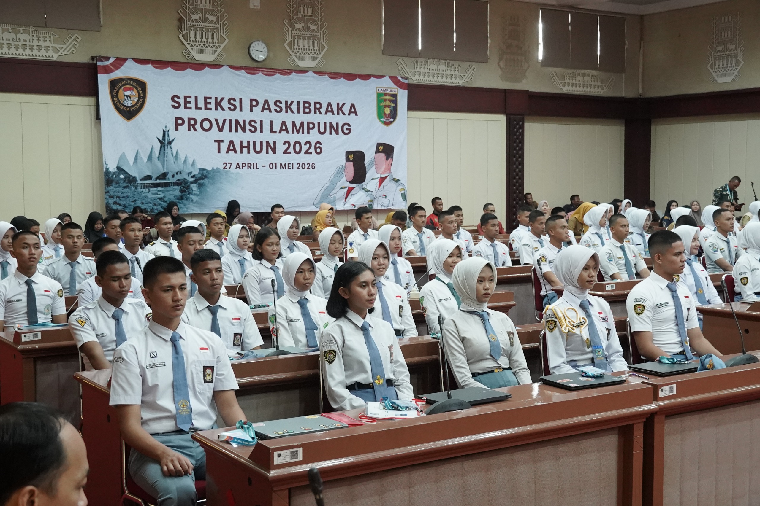 Seleksi Paskibraka Lampung 2026 Resmi Dimulai, 90 Putra-Putri Terbaik Ikuti Tahapan Seleksi
